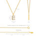 Halskette Letter E, 14 K Gelbgold mit Diamanten Bild 5