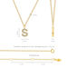 Halskette Letter S, 14 K Gelbgold mit Diamanten Bild 4
