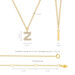 Halskette Letter Z, 14 K Gelbgold mit Diamanten Bild 5