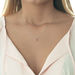 Halskette Cabochon, Rubin, 14 K Weißgold Bild 2