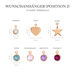 Initialen-Halskette mit 2 Buchstaben & Wunschanh�nger, 14 Karat Rosegold Bild 5