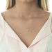 Halskette Rosenquarz, 14 Karat Rosegold Bild 3