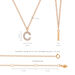 Halskette Letter C, 14 K Rosegold mit Diamanten Bild 4