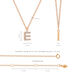 Halskette Letter E, 14 K Rosegold mit Diamanten Bild 4