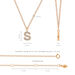 Halskette Letter S, 14 K Rosegold mit Diamanten Bild 4