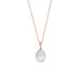 Halskette Cabochon II, 14 K Rosegold, Sea Blue Chalzedon Bild 3