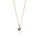 Halskette Cabochon, Blauer Topas, 14 Karat Rosegold Bild 3
