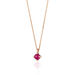 Halskette Cabochon, Rubin, 14 Karat Rosegold Bild 3