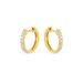 Creole mit Diamanten, 18K Gelbgold Bild 3