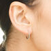 Creole Oval S mit Diamanten, 18 Karat Weigold Bild 4