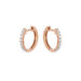 Creole mit Diamanten, 18K Rosegold Bild 3