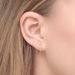 Creole Circle XS mit Diamanten, 12mm, 18 Karat Rosegold Bild 2