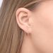 Creole Rund S mit Diamanten, 18 K Rosegold Bild 2