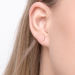 Ohrstecker Bar mit Diamanten, 18 Karat Rosegold Bild 2