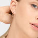 Creole PURE mit Diamanten, 18 Karat Weigold Bild 2
