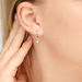 Creole PURE mit Diamanten, 18 Karat Rosegold Bild 2