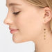 Ohrringe Platelet Kette, 14 Karat Gelbgold Bild 3
