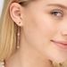 Ohrringe Platelet Kette, 14 Karat Rosegold Bild 3