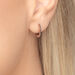 Mini Klappcreolen, 12mm, 14 Karat Rosegold Bild 2