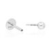 Single Piercing Kugel, 14 Karat Wei�gold Bild 2