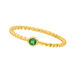 Ring Twist Smaragd, 14 Karat Gelbgold Bild 5