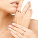 Ring Blue Topas mit Diamanten, 14 Karat Gelbgold Bild 4