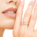 Ring Amethyst mit Diamanten, 14 Karat Weigold Bild 3