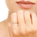 Verlobungsring mit 5 Diamanten, 14 Karat Rosegold Bild 4