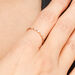 Verlobungsring mit 5 Diamanten, 14 Karat Rosegold Bild 2