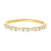 Ring mit Baguette Diamanten, 14 Karat Gelbgold 
