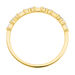 Ring mit Baguette Diamanten, 14 Karat Gelbgold 