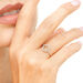 Ring Kleeblatt mit Diamanten, 18 Karat Weigold, Gre 50 Bild 3