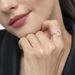 Ring Circle mit Diamanten, 18 Karat Weigold Bild 2