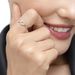 Infinityring mit Diamanten, 18 Karat Weigold, Gre 50 Bild 2