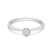 Verlobungsring Classic Solitair 0,14ct, 14K Weigold, Gr.52 Bild 3