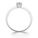 Verlobungsring Classic Solitair 0,14ct, 14K Weigold, Gr.52 Bild 4