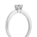 Verlobungsring Classic Solitair 0,25ct, 14K Weigold, Gr.52 Bild 2