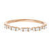 Verlobungsring mit Baguette Diamanten, 14 Karat Rosegold Bild 5