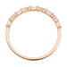 Ring mit Baguette Diamanten, 14K Rosegold, Gr.52 