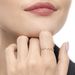 Ring Flash mit Diamanten, 18 Karat Rosegold, Gre 50 Bild 2
