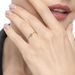 Ring Cabochon, 14 Karat Gelbgold, Blauer Topas 