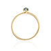 Ring Cabochon, 14 Karat Gelbgold, Blauer Topas Bild 2