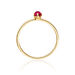 Ring Cabochon, 14 Karat Gelbgold, Rubin Bild 2