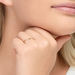 Verlobungsring Petite, White Diamond, 14 Karat Gelbgold Bild 4