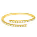 Ring Open mit Diamanten, 18 Karat Gelbgold 