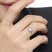 Ring Blauer Topas, 14 Karat Weigold Bild 4