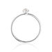 Ring Cabochon, 14 Karat Weigold, Mondstein Bild 2