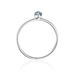 Ring Cabochon, 14 Karat Weigold, Blauer Topas Bild 2