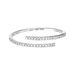 Ring Open mit Diamanten, 18 Karat Weigold 