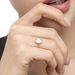 Ring Cabochon II, 14 Karat Rosegold, Rosenquarz Bild 3